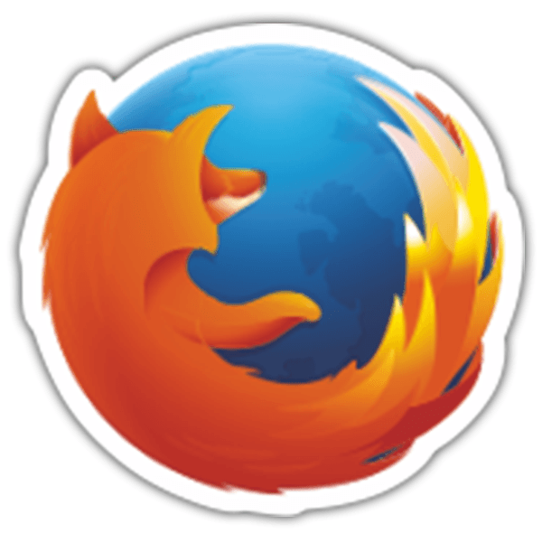 Pegatinas: Mozilla Firefox Logo 0