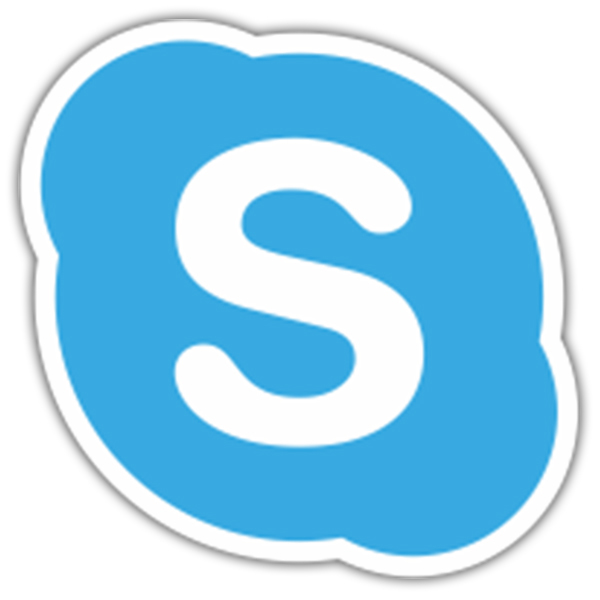 Pegatinas: Skype Icono