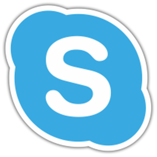 Pegatinas: Skype Icono 0