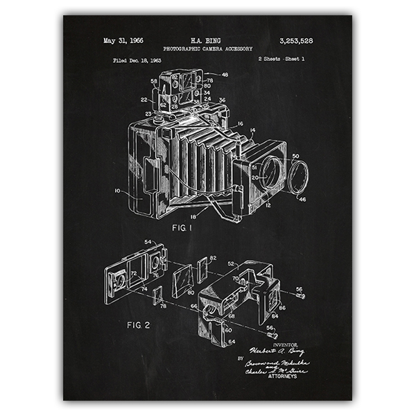 Vinilos Decorativos: Cámara fotográfica pizarra