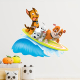 Vinilos Infantiles: Patrulla Canina - Chase, Marshall y Rubble surfean 5