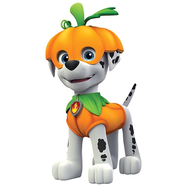 Vinilo infantil Patrulla Canina - Marshall en Halloween