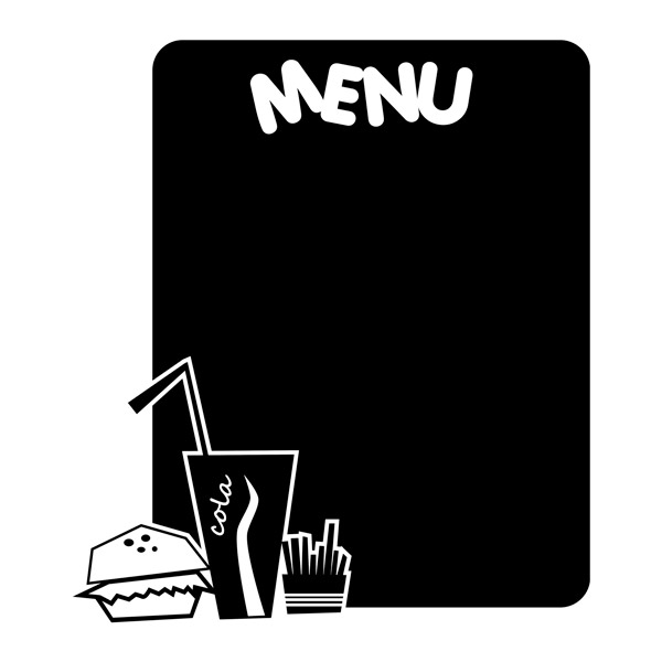 Vinilos Decorativos: Happy Menu