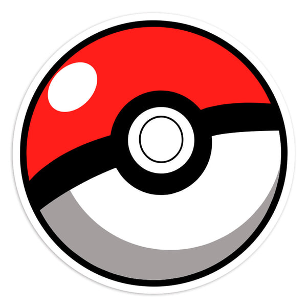 Pegatinas: Pokeball clásica Pokémon