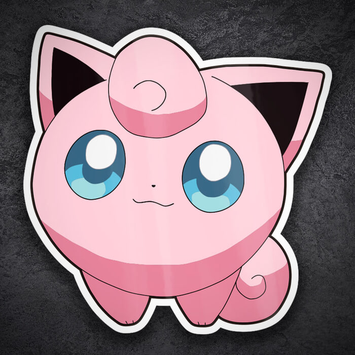 Pegatinas: Jigglypuff Pokémon clásico