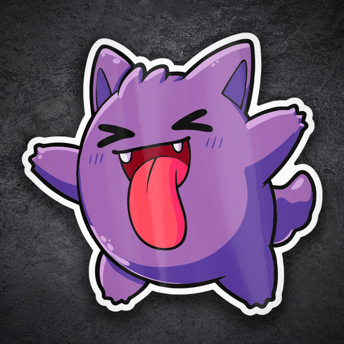 Pegatinas: Gengar Chibi Pokémon