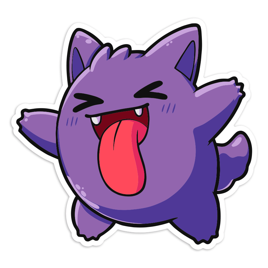 Pegatinas: Gengar Chibi Pokémon