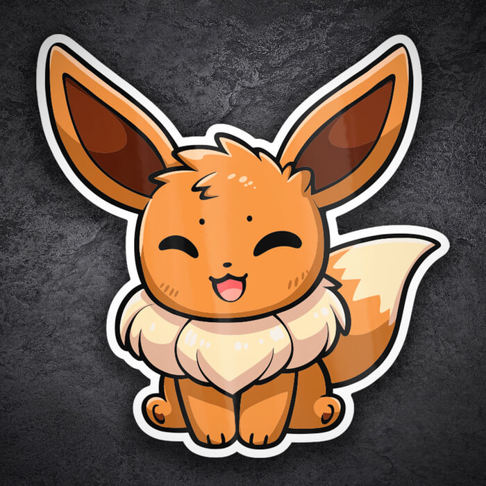 Pegatinas: Eevee Chibi Pokémon