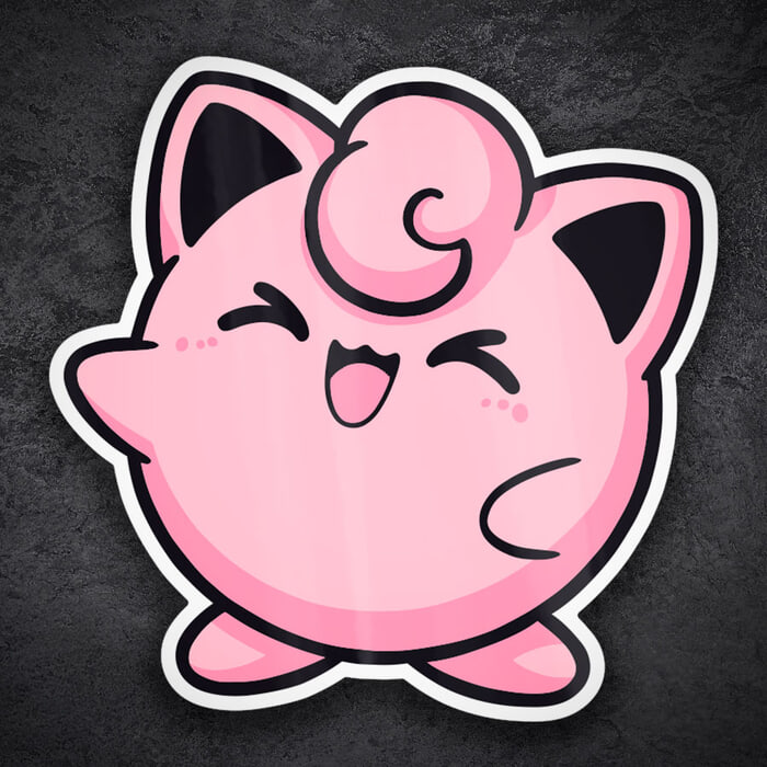 Pegatinas: Jigglypuff Chibi Pokémon