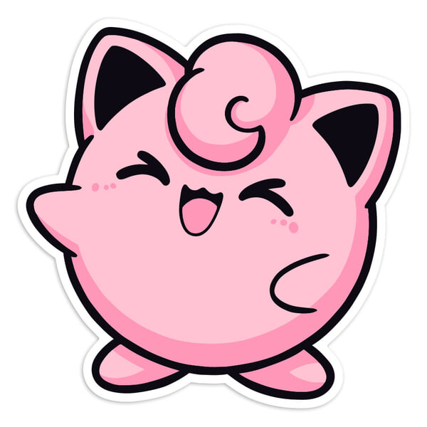 Pegatinas: Jigglypuff Chibi Pokémon