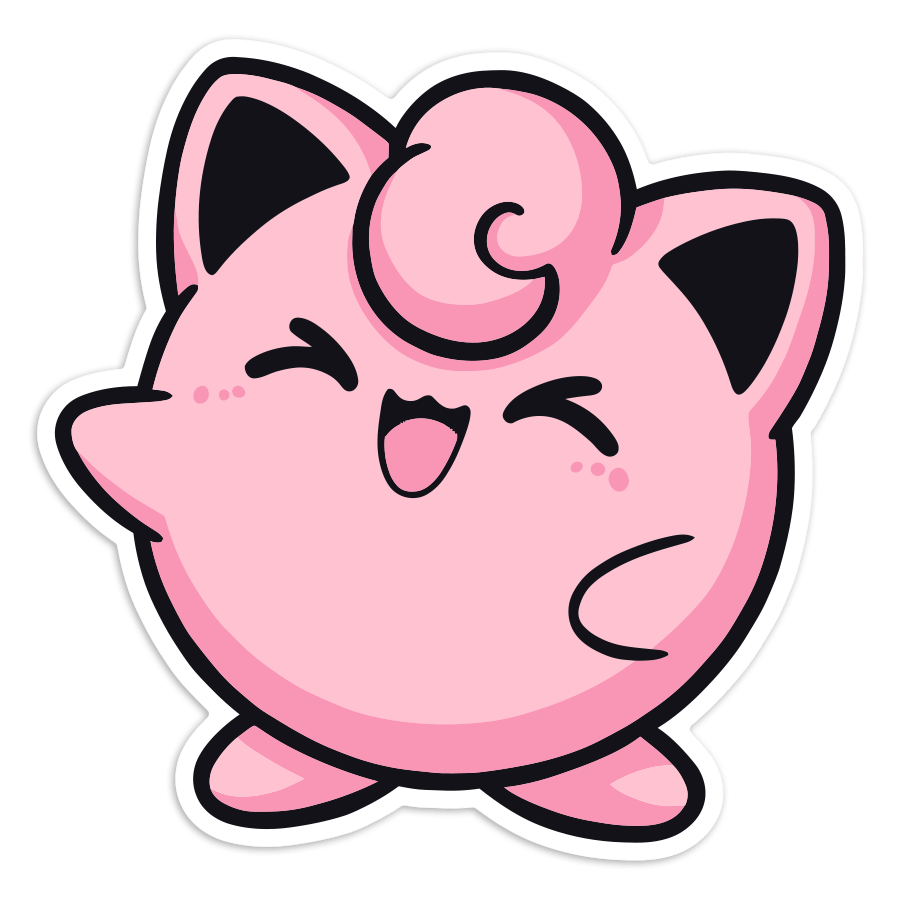 Pegatinas: Jigglypuff Chibi Pokémon