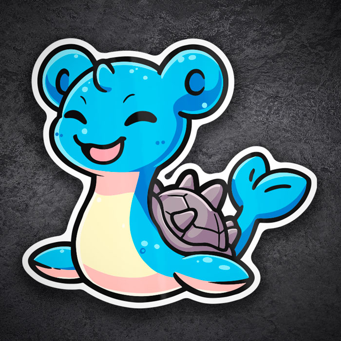 Pegatinas: Lapras Chibi Pokémon