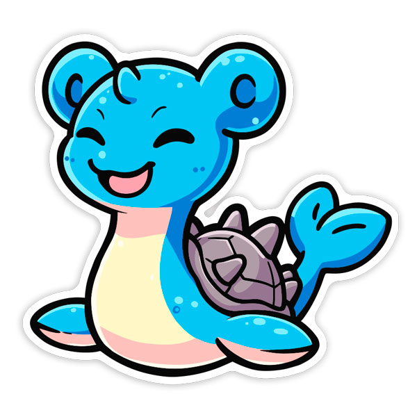 Pegatinas: Lapras Chibi Pokémon