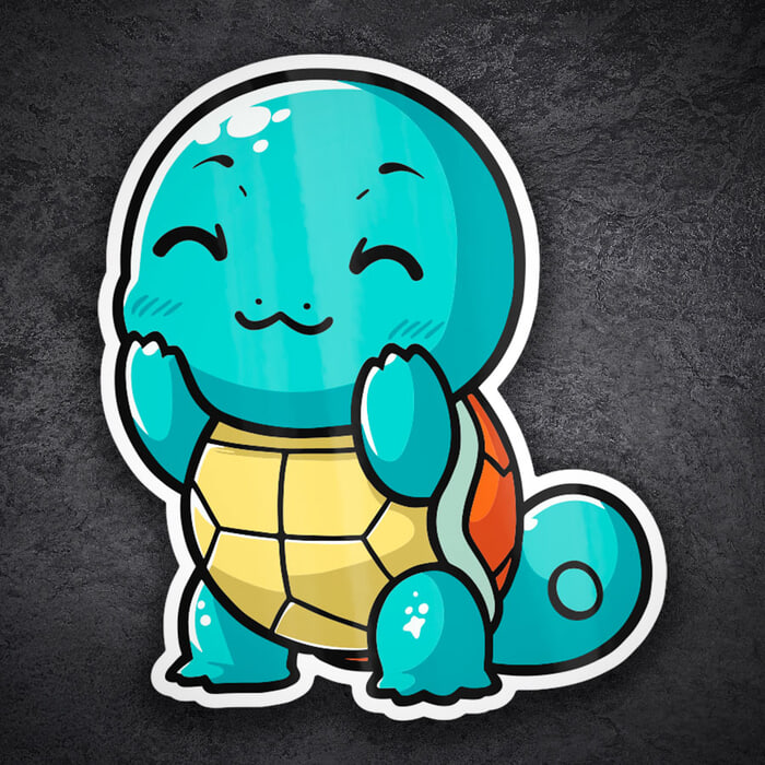 Pegatinas: Squirtle Chibi Pokémon