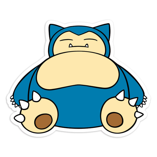 Pegatinas: Snorlax Pokémon