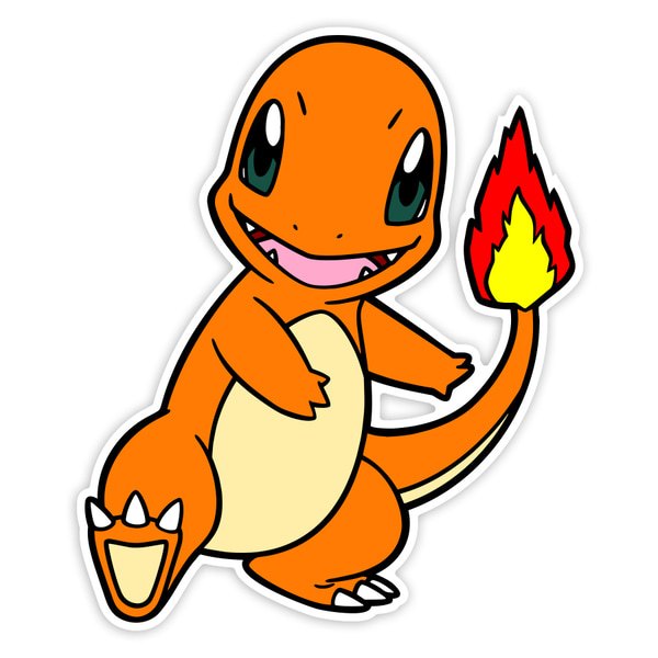 Pegatinas: Charmander Sonriente Clásico