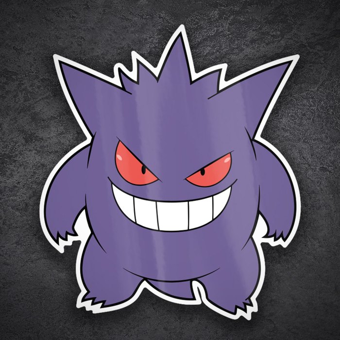Pegatinas: Gengar Travieso Clásico