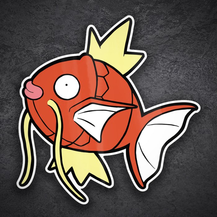 Pegatinas: Magikarp Clásico Asombrado