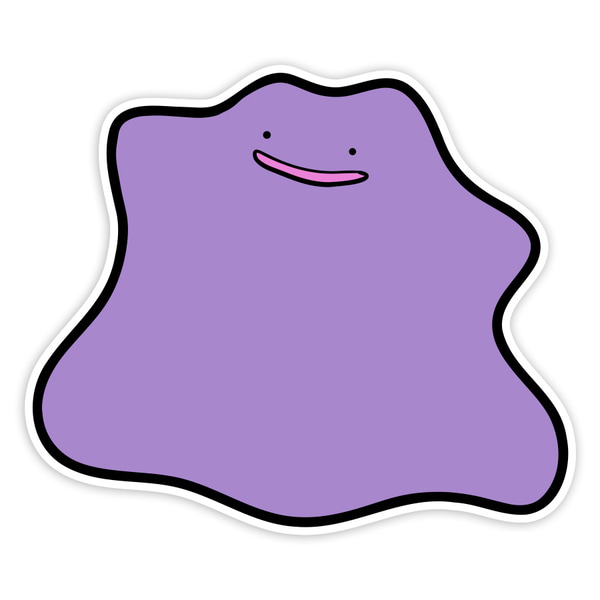 Pegatinas: Ditto Clásico Sonriente