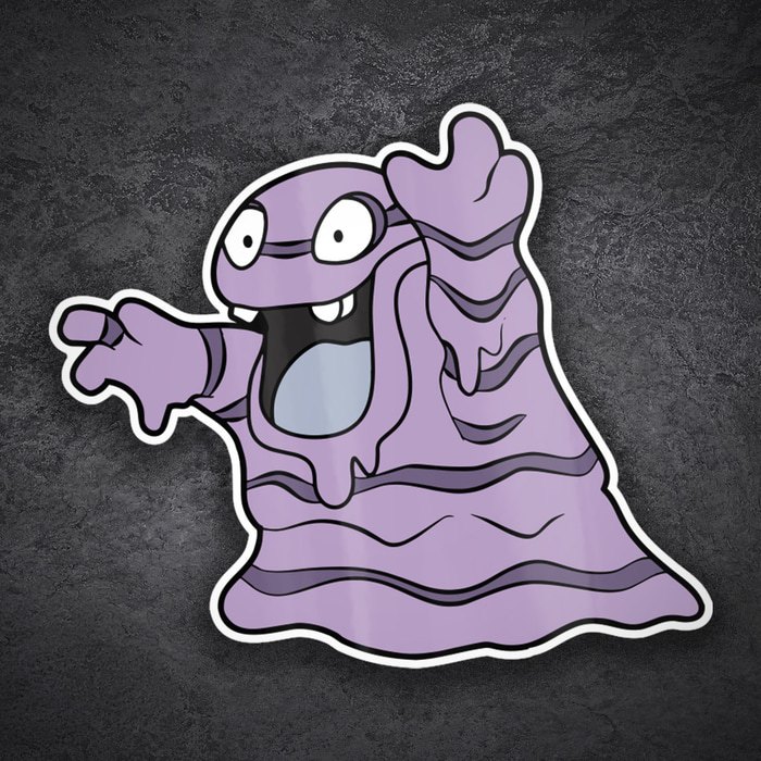 Pegatinas: Grimer Clásico Pegajoso