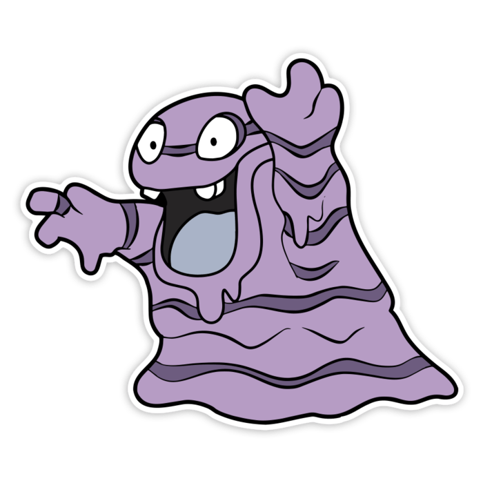 Pegatinas: Grimer Clásico Pegajoso