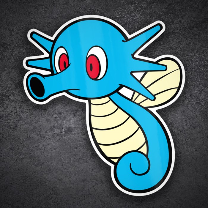 Pegatinas: Horsea Clásico Acuático