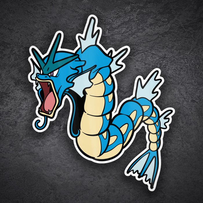 Pegatinas: Gyarados Clásico Enfurecido