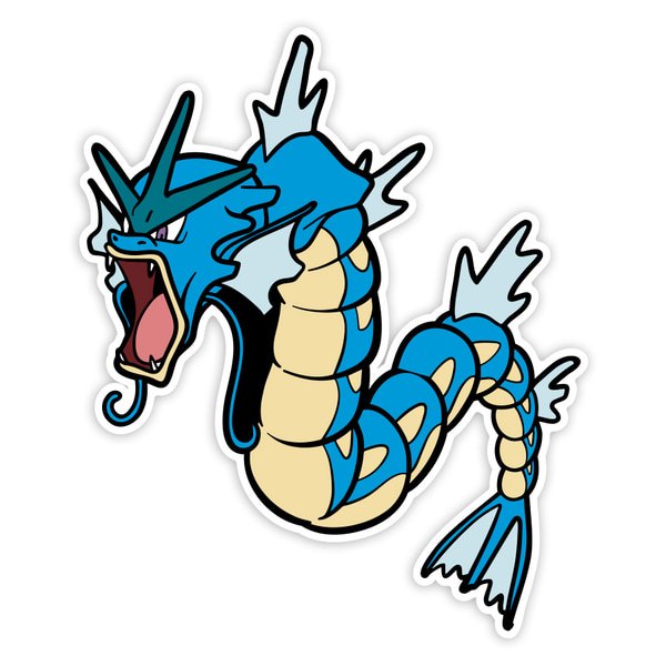 Pegatinas: Gyarados Clásico Enfurecido