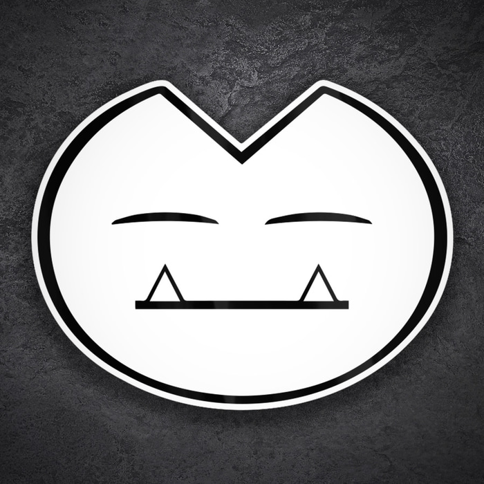 Pegatinas: Cara Snorlax Clásico Minimal