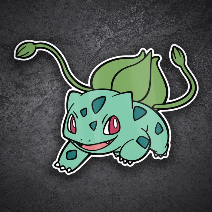 Pegatinas: Bulbasaur Clásico en Ataque