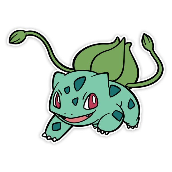 Pegatinas: Bulbasaur Clásico en Ataque