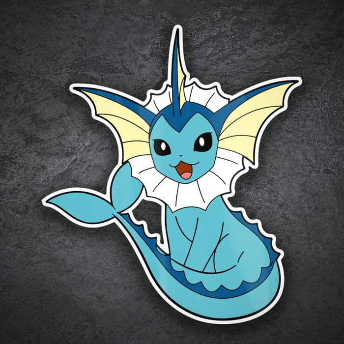 Pegatinas: Vaporeon Clásico Acuático