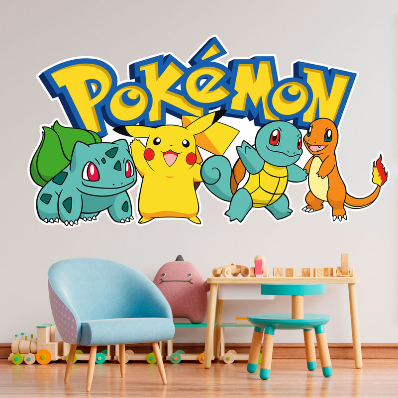 Vinilos Infantiles: Pikachu y amigos Pokémon