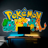 Vinilos Infantiles: Pikachu y amigos Pok&eacute;mon 3