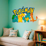 Vinilos Infantiles: Pikachu y amigos Pok&eacute;mon 5