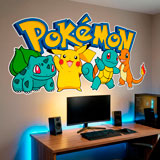 Vinilos Infantiles: Pikachu y amigos Pok&eacute;mon 8