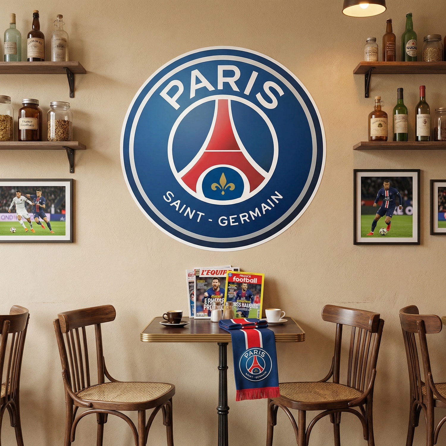 Vinilos Decorativos: Escudo Paris Saint Germain
