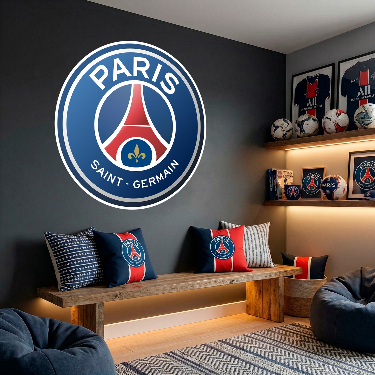 Vinilos Decorativos: Escudo Paris Saint Germain