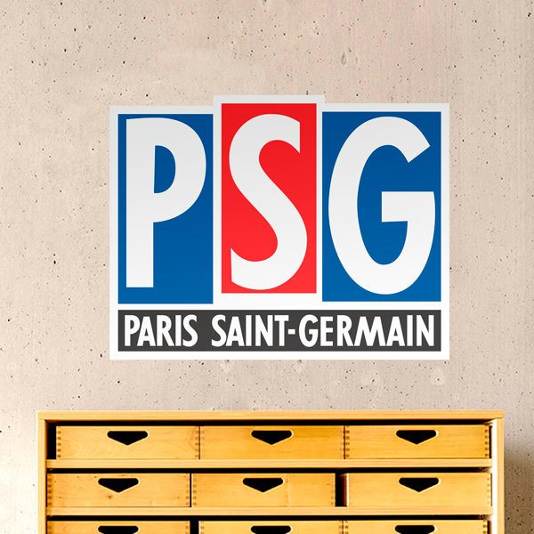 Vinilos Decorativos: Escudo PSG año 1990