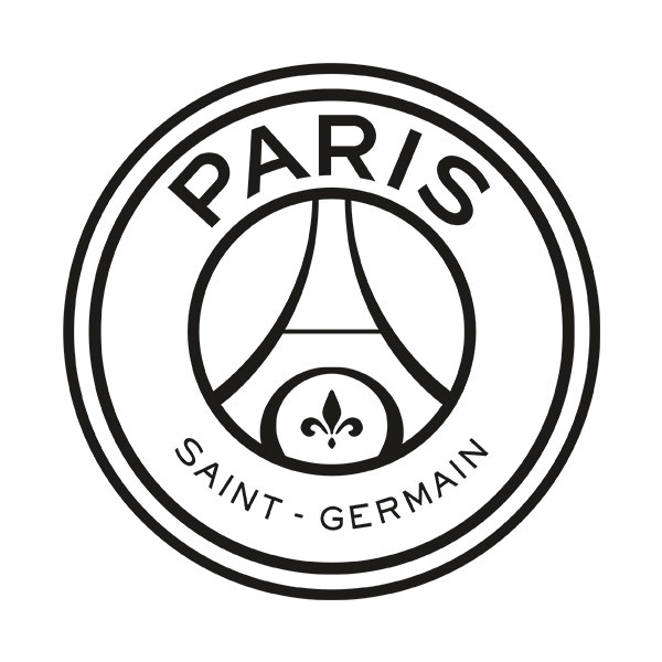 Vinilo decorativo Escudo PSG | TeleAdhesivo.com