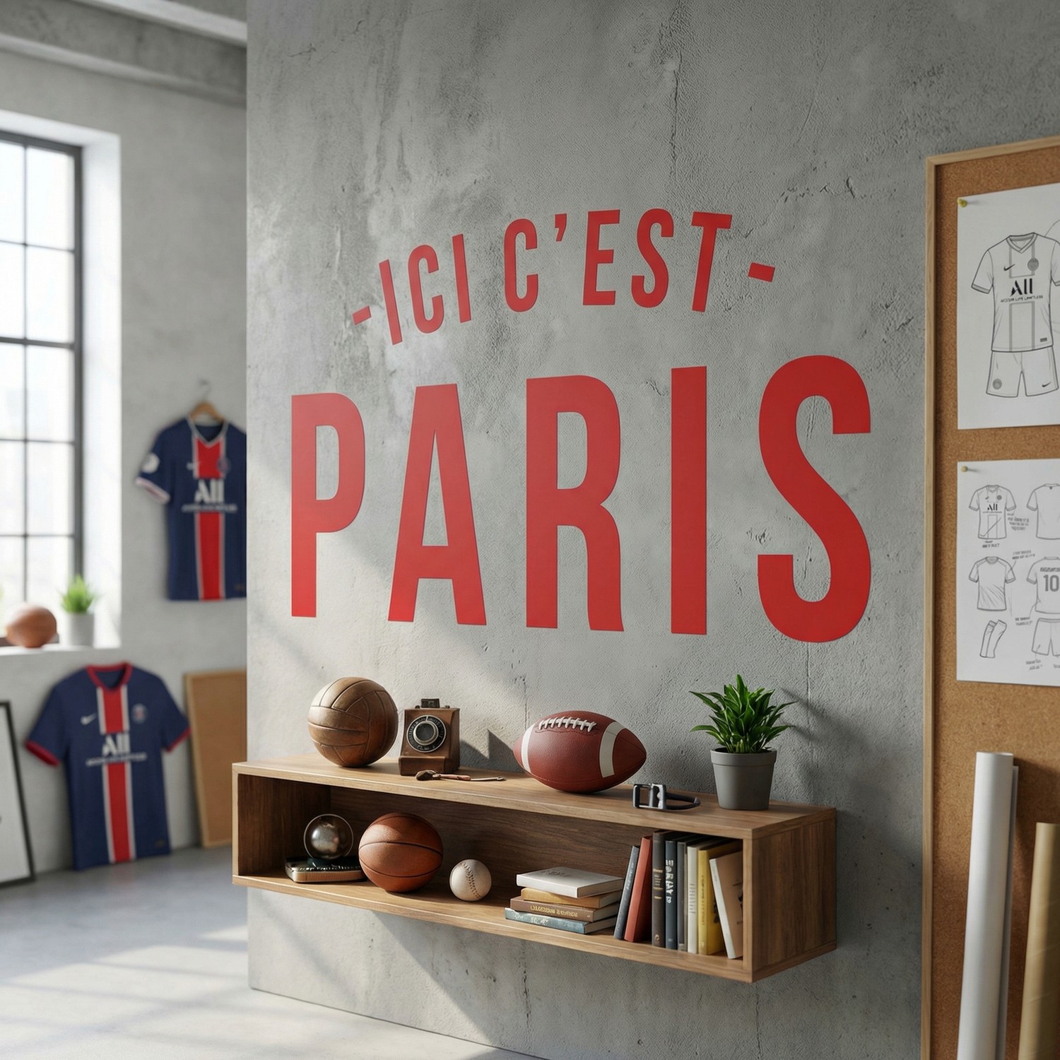 Vinilos Decorativos: PSG Ici c&acute;est Paris