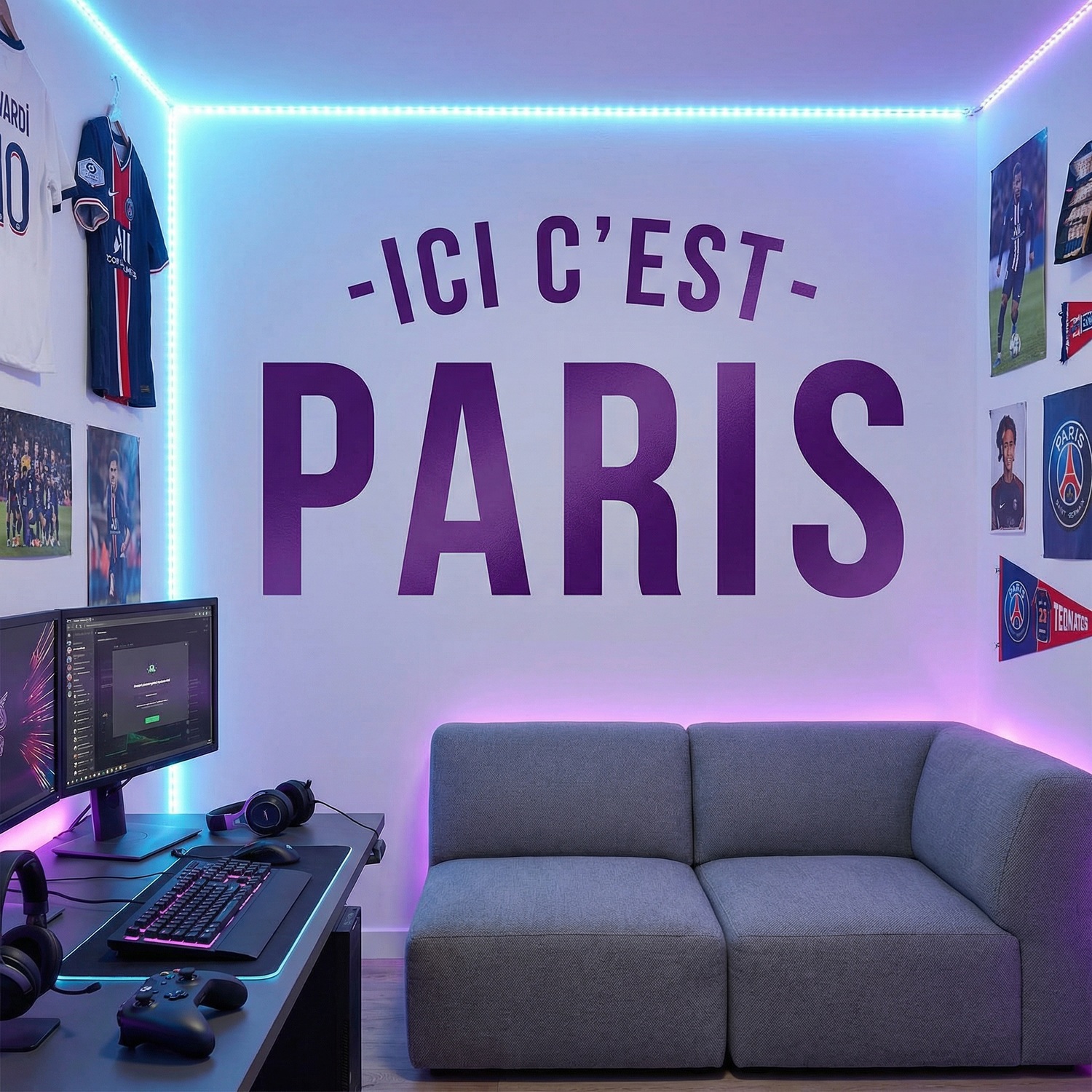 Vinilos Decorativos: PSG Ici c&acute;est Paris