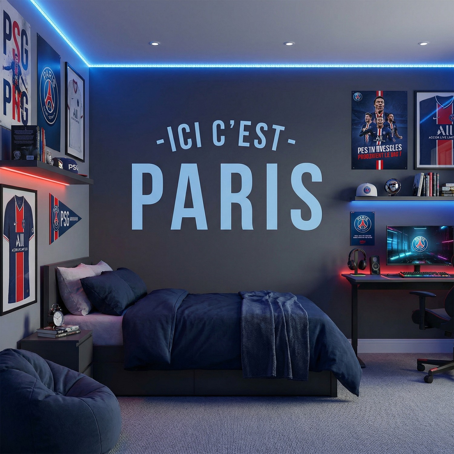Vinilos Decorativos: PSG Ici c&acute;est Paris