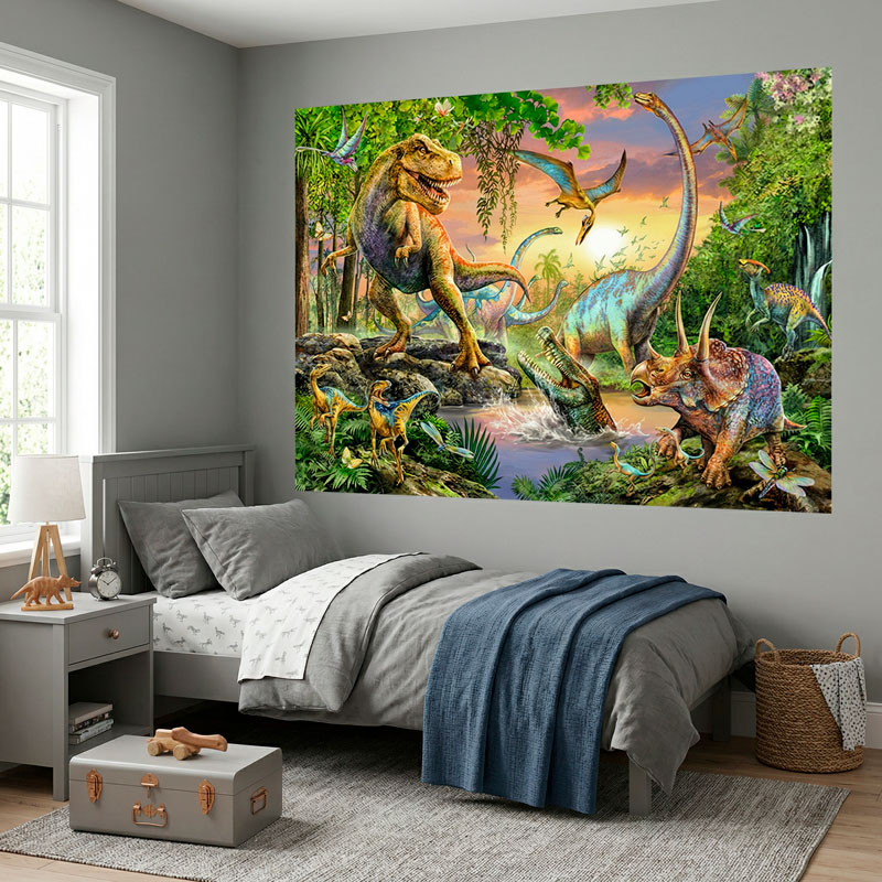 P&oacute;ster adhesivo Dinosaurios en la Selva 7