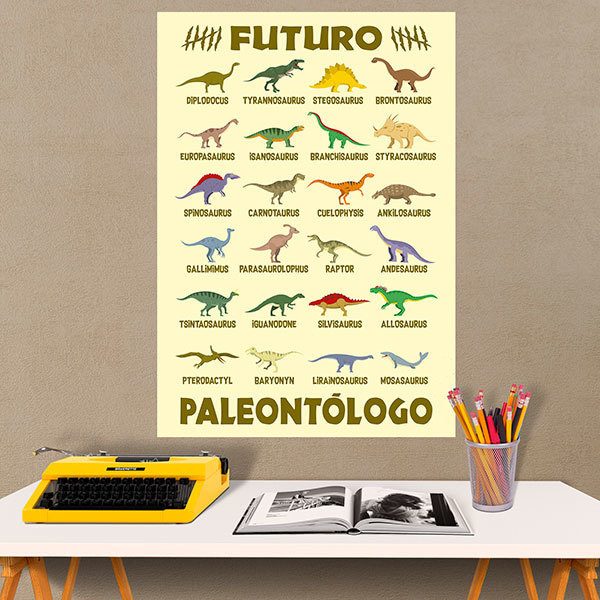 Vinilos Decorativos: Póster adhesivo Futuro Paleontólogo