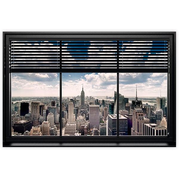 Vinilos Decorativos: Póster adhesivo Ventana en Manhattan