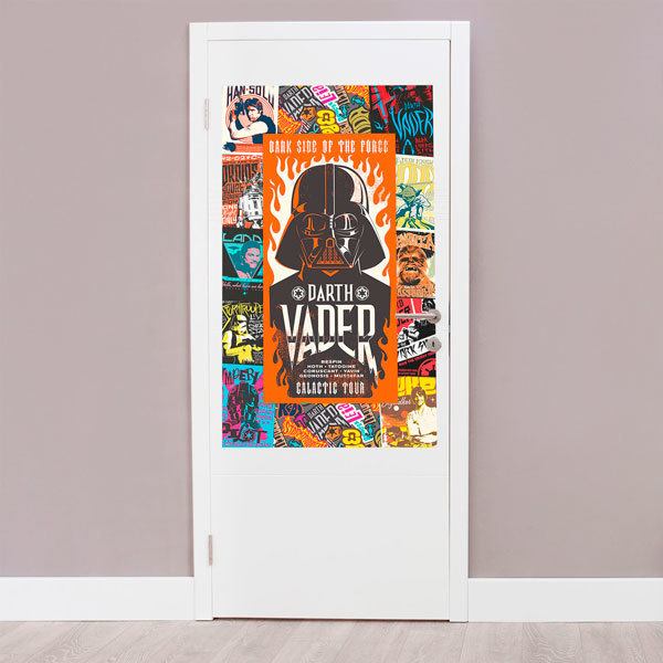 Vinilos Decorativos: Collage personajes de Star Wars