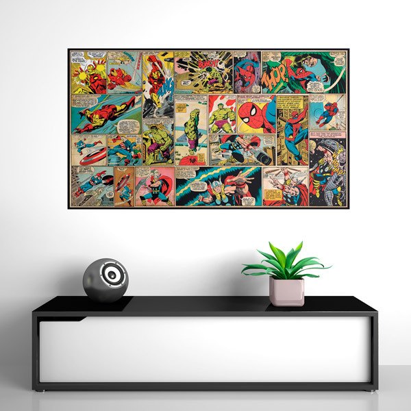 Vinilos Decorativos: Comic Vengadores