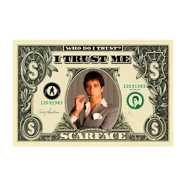 Vinilos Decorativos: Scarface Dolar