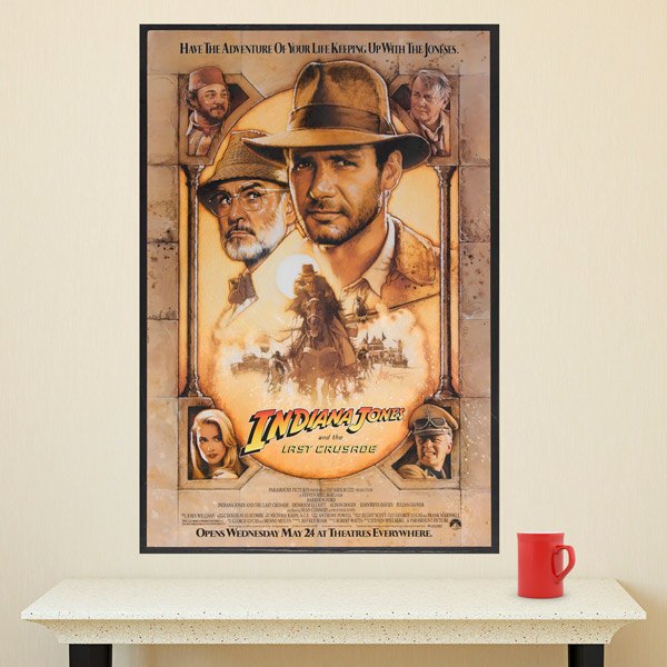 Vinilos Decorativos: Indiana Jones y la última cruzada